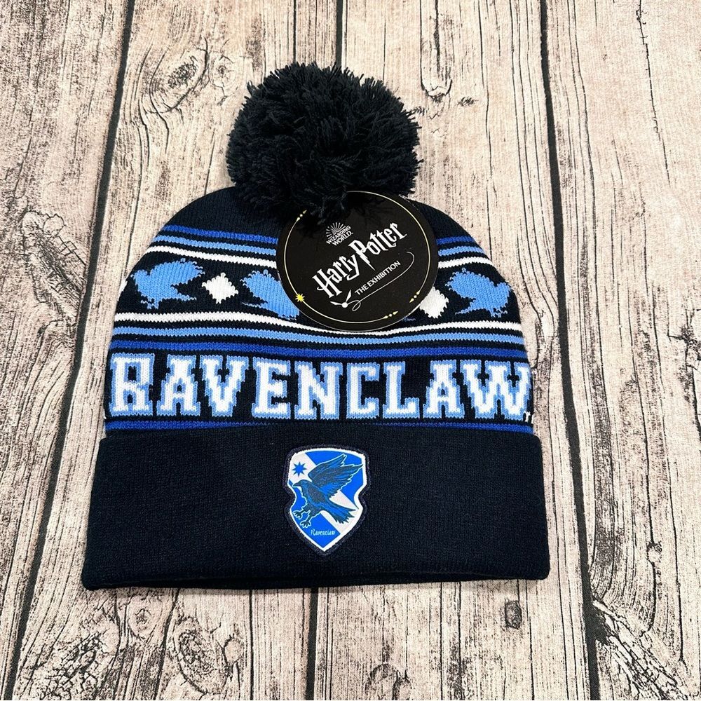 NWT Harry Potter Ravenclaw Winter Hat Navy and Light Blue